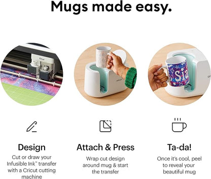 Cricut Mug Press Ceramic Mug Blank 15oz 2/Pkg-White - Image 11