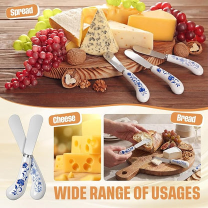6 Pack Cheese Spreaders bulk 4.95" Stainless Steel Butter Knife - Image 7