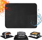 25 x 19.5in Heat Resistant Grill Mats for Outdoor Grill to Protect Your Prep Table and Outdoor Grill Table - Fire Proof & Water Proof & Oil Proof BBQ Mat - Black (0.6mm)