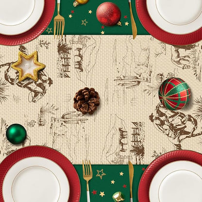 Cowboy Farm Table Runner Seasonal Spring Fall Kitchen Dining Linen Table - Image 5