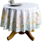 Maison d' Hermine Table Cloth Round Table 100% Cotton 69 Round Inches Tablecloth Reusable Decorative for Dining Room Farmhouse Home Valentines Day Decorations Spring Summer - Easter Dew
