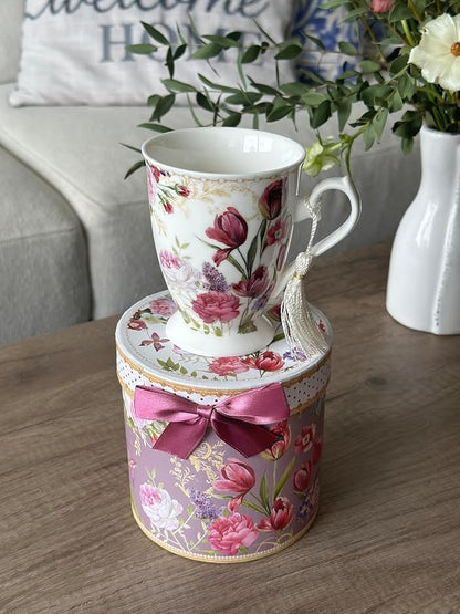 STP GOODS Porcelain Tea/Coffee Cup in Gift Box Fine Porcelain Coffee Cup Tea - Image 9