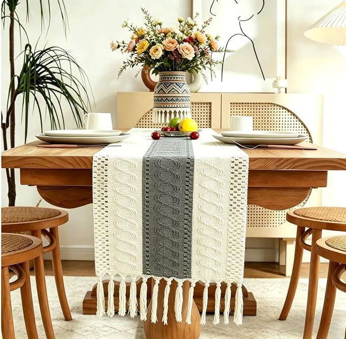 Boho Table Runner for Home Decor - Image 2