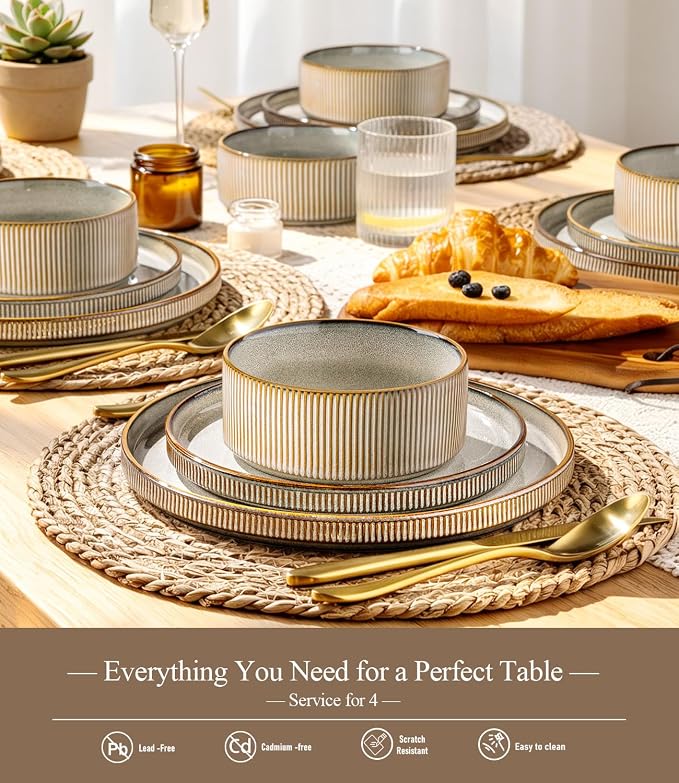 GBHOME Stoneware Dinnerware Sets - Image 6
