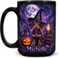 Hyturtle Personalized Halloween Dachshund Mug, Custom Name Gift by Hyturtle