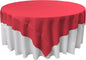 LA Linen Polyester Poplin Washable Square Tablecloth, Stain and Wrinkle Resistant Table Cover 72x72, Fabric Table Cloth for Dinning, Kitchen, Party, Holiday 72 by 72-Inch, Fuchsia