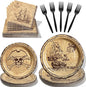 100 Pcs Disposable Pirate Tableware Set by Unknown