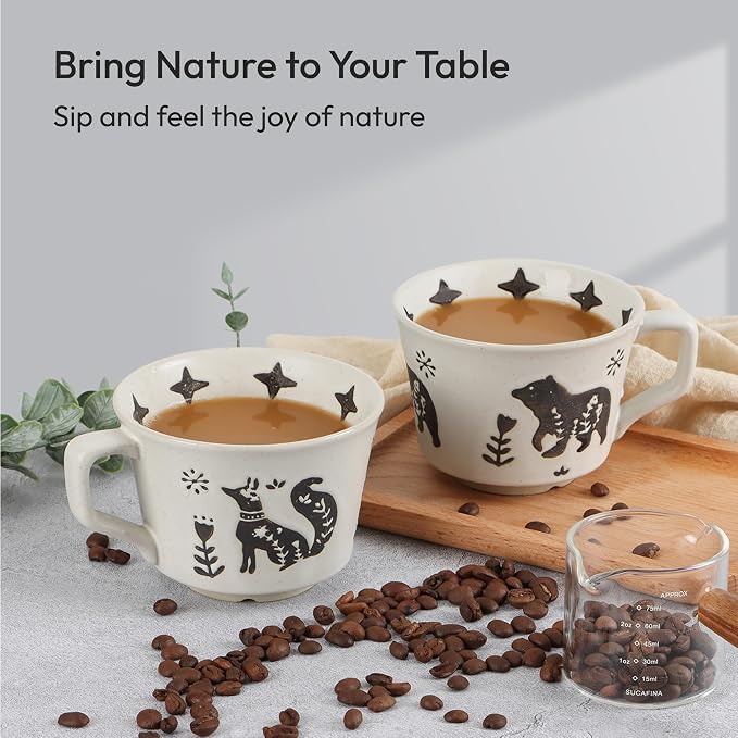 11 oz Ceramic Coffee Mug, Stoneware Teacup - Image 7