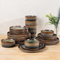 Ceramic Dinnerware Set for 8, 24-Piece Plates and Bowls Set | Lightweight by TheTerra