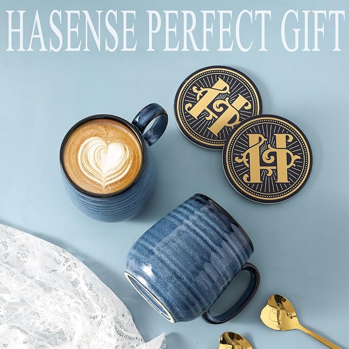 HASENSE Coffee Mugs Gift Set, 20 oz Ceramic Coffee Cups - Image 7
