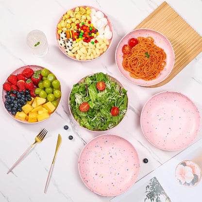 Melamine Bowls Set, 9” Large Pasta Bowl Salad Bowl, Lightweight Unbreakable - Image 4