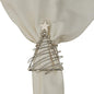 Park Designs Christmas Silver Tree Napkin Ring Set of 4 | 3" x 2" Metal Napkin Holders | Holiday Tree Cutout Design | Elegant Silver Christmas Table Decor | Reusable Dining Accessory for Festive Table
