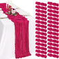 30 Pack Cheesecloth Table Runner 10FT Hot Pink Table Runner Boho Gauze Cheese by Showgeous