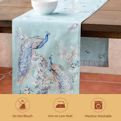 Maison d' Hermine Table Runner 100% Combed Cotton 14.5"x108" | Table Runners - Image 8