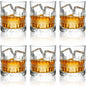 11 OZ Premium Whiskey Glasses (6-Piece) - Old Fashioned Glassware, Exquisite Craftsmanship for Scotch, Bourbon, Rum & Cocktails, Ideal for Self-Use or Gift for Whiskey Enthusiasts