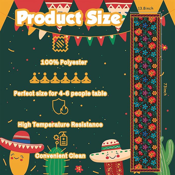 Mexican Fiesta Table Runner - Image 2