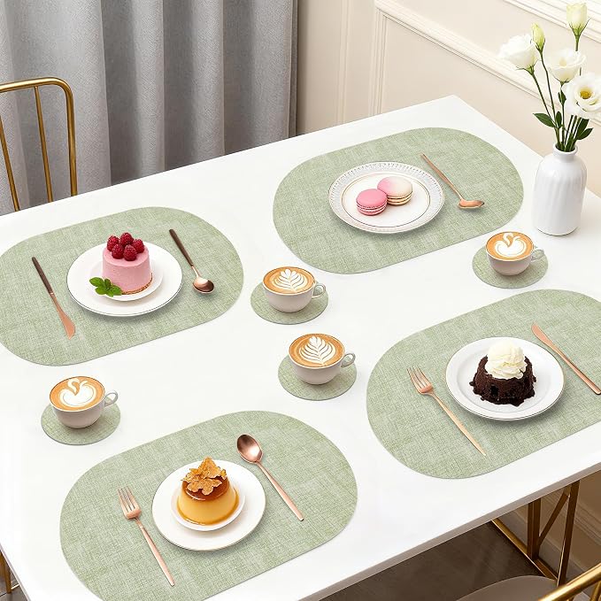 Faux Leather Placemats Set of 4 - Image 6