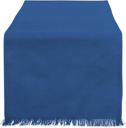 DII Everyday Collection, Fringed Solid Tabletop, Table Runner by DII