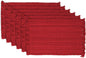 DII Variegated Tabletop Collection, Placemat Set3x19, Tango Red, 6 Piece by DII