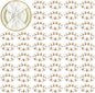 120 Pcs Pearl Napkin Rings Imitation Pearl Beaded Napkin Rings Holder Gold by Haiabei