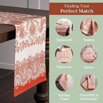 Maison d' Hermine Table Runner 100% Cotton 14.50" x 72" | Table Runners 72 - Image 5