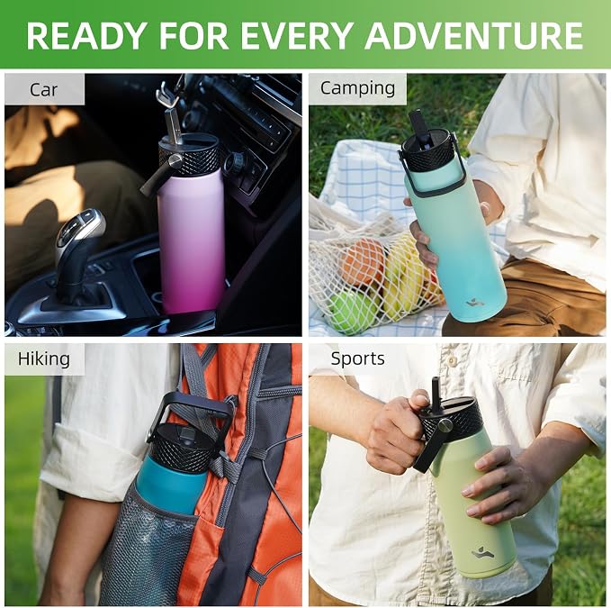 Konokyo 20 oz Insulated Stainless Steel Water Bottle - Image 6