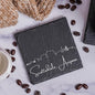 Blue Ridge Mountain Gifts - Scottsdale AZ Skyline Coasters, Set of 4 - Scottsdale Arizona Souvenir, Slate Coasters with Minimalist Skyline, Housewarming Gift for Friends, Family, & Neighbors