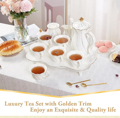 DUJUST 14 pcs Tea Set for 6 - Image 2