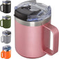 12oz Insulated Travel Coffee Mug by ALOUFEA