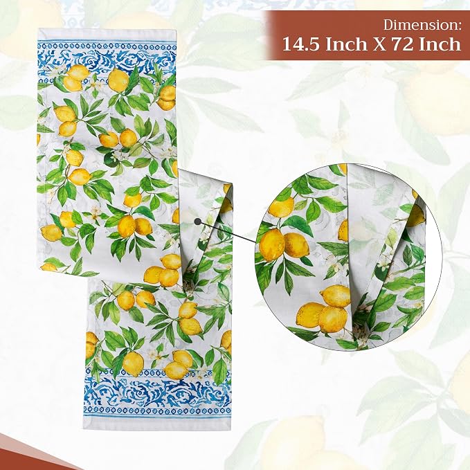 Maison d' Hermine Table Runner 100% Cotton 14.50" x 72" | Table Runners 72 - Image 4