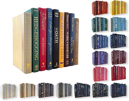 Real Books by Color® (Set of 5, Multicolor) Decorative Bookshelf Home Decor Shelf Styling Photo Prop