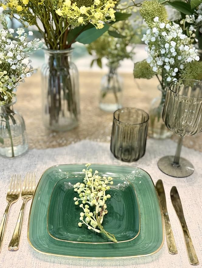 " OCCASIONS " 150 Piece set-Wedding Plastic Plates & cutlery -Disposable - Image 5