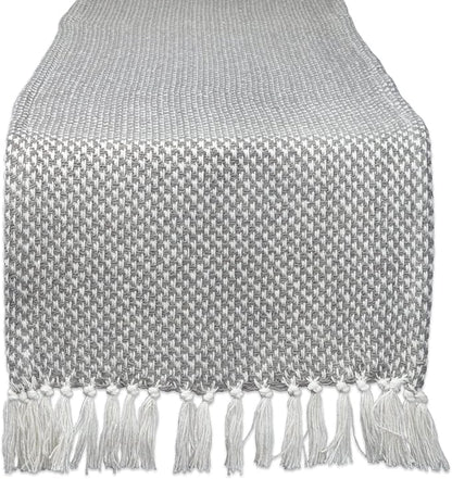 DII Woven Basics Collection 100% Cotton Knit Table Runner by DII