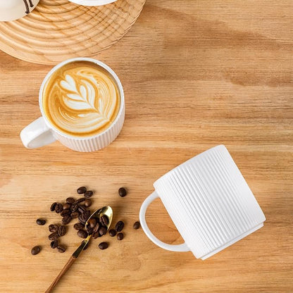 theterra Ceramic Coffee Mugs Set of 6, 14.2 oz Coffee Cups - Image 3