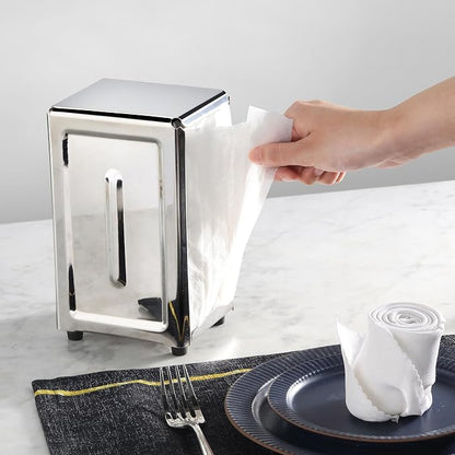 New Star Foodservice Stainless Steel Restaurant Grade, Tall Napkin Dispenser - Image 6