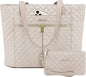 LOVEVOOK Laptop Bag for Women 17 inch, Diamond Quilted Work Tote Bags Womens by LOVEVOOK