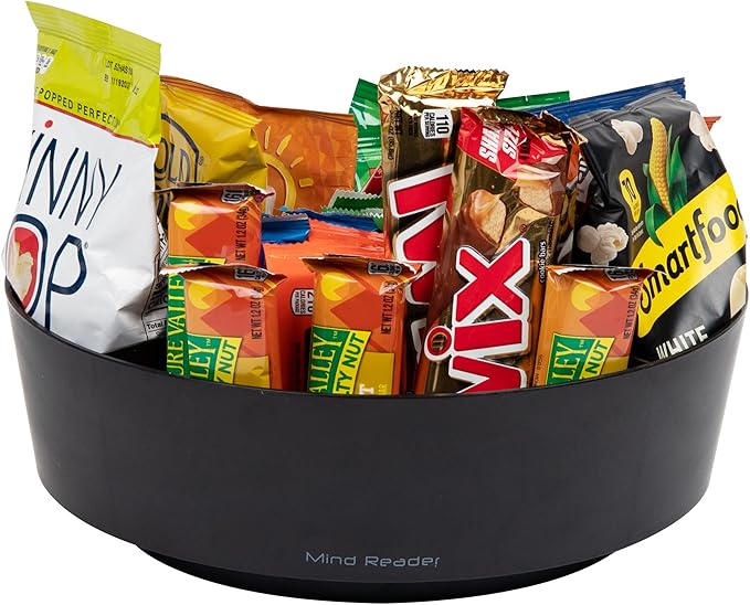 Mind Reader Snack Carousel, Countertop Organizer, Snack Tray, Condiment Holder by MindReader
