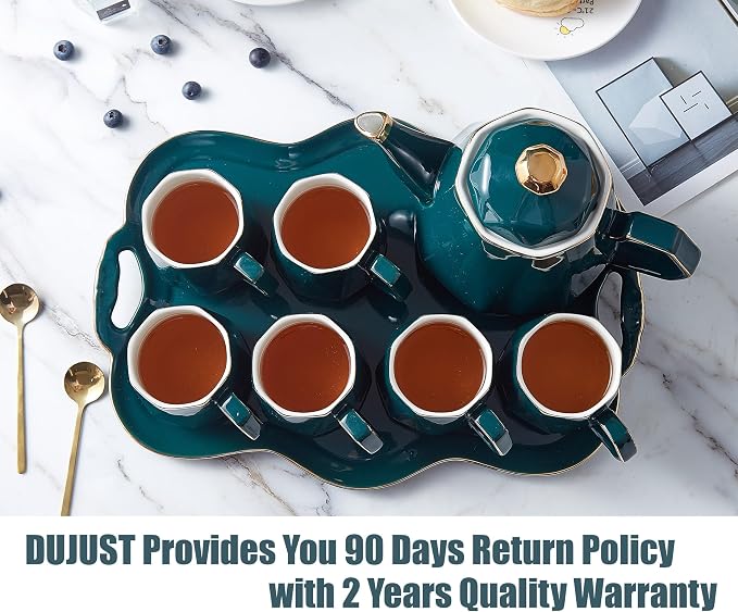 DUJUST 14 pcs Tea Set of 6 - Image 6