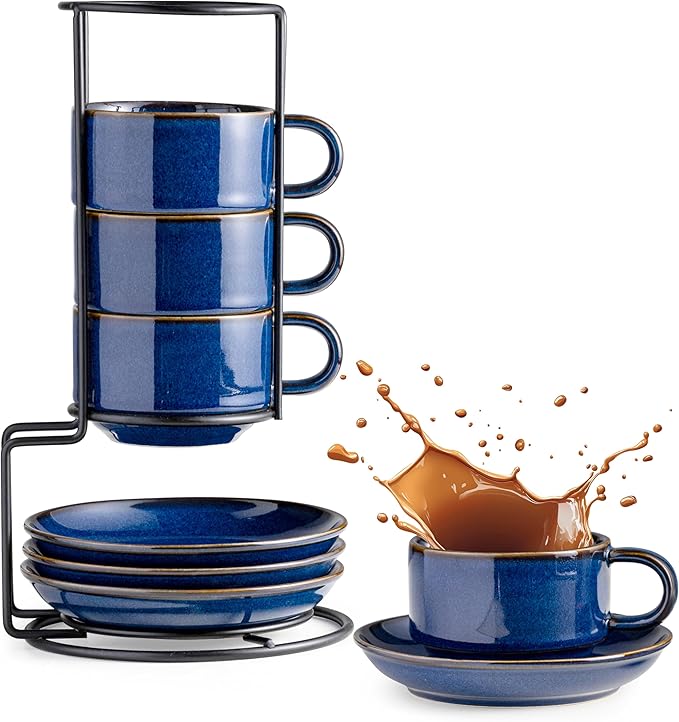 Gomakren 6oz Cappuccino Cups Set of 4 by Gomakren