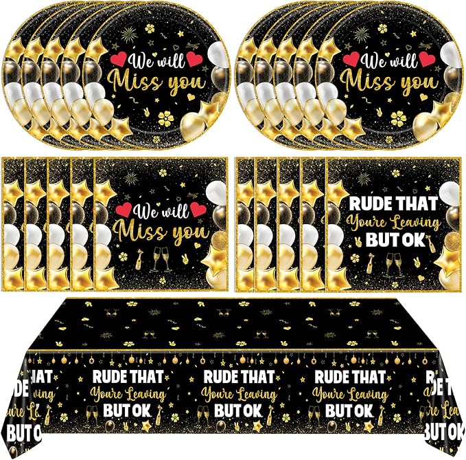 41Pcs We Will Miss You Decorations Rude That You'Re Leaving But Ok Party by Mainivo