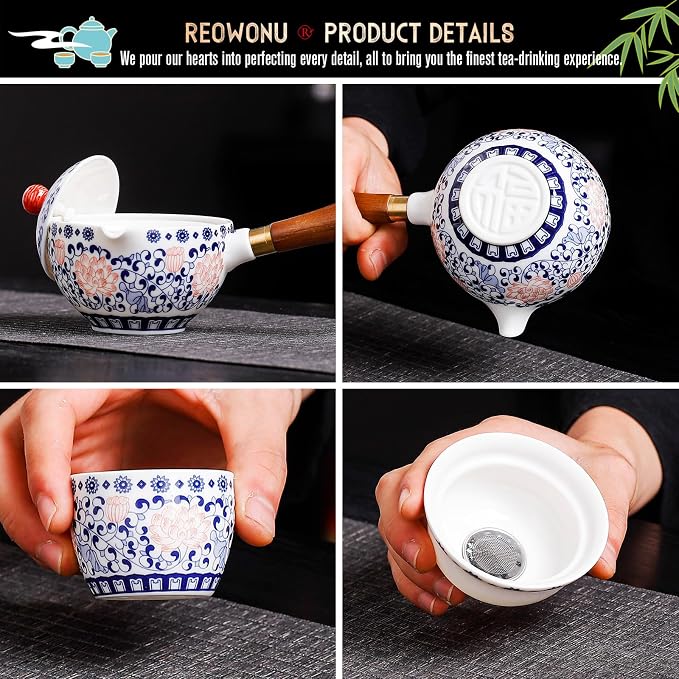 Chinese Tea Set Gongfu Tea Set, Portable Teapot Set - Image 3