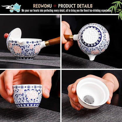 Chinese Tea Set Gongfu Tea Set, Portable Teapot Set - Image 3