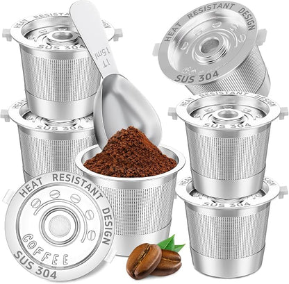 6 Pack Reusable K Cups Coffee Pods by Nessus