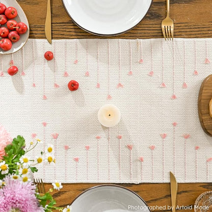 Artoid Mode Pink Boho Table Runner - Image 7