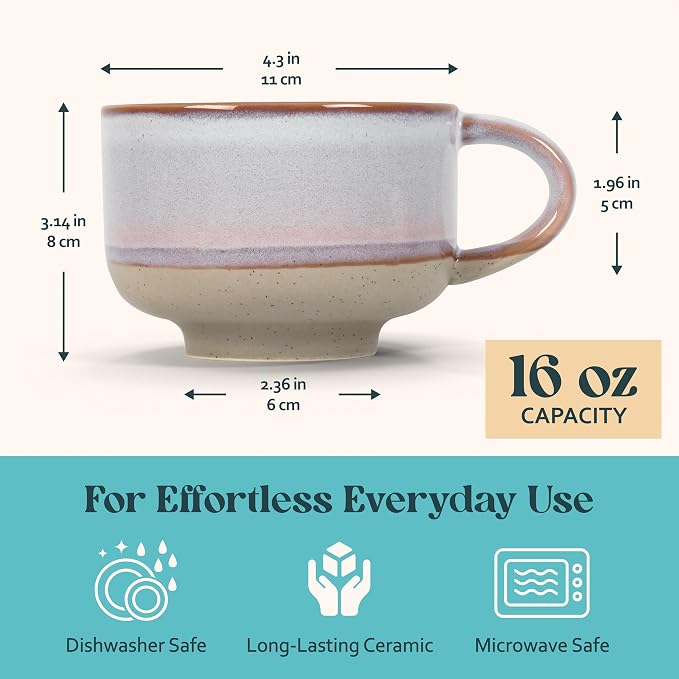 NOVA CERAMICS Ceramic Coffee Mug - Image 4