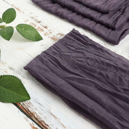 Efavormart 5 Pack 24"x19" Purple Matte Gauze Cheesecloth Napkins, Regal Cotton - Image 6