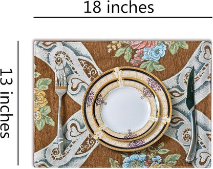 Extra Luxury Dinner Placemats Set of 6, - Image 2