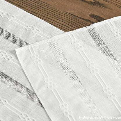 Artoid Mode White Farmhouse Embroidered Hollow Table Runner, Seasonal Kitchen - Image 5