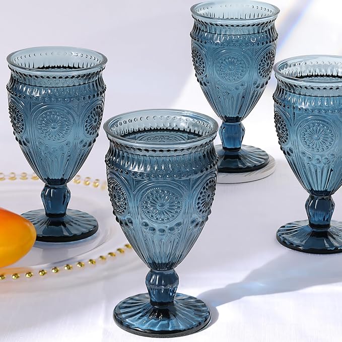 Darlion Goblets, Goblet Glasses, 12oz Water Goblets, Food Grade Glass, by PurchaseNow