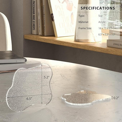 Acrylic Coaster Decorative Plates, Irregular Bar Drink Coaster - Image 5